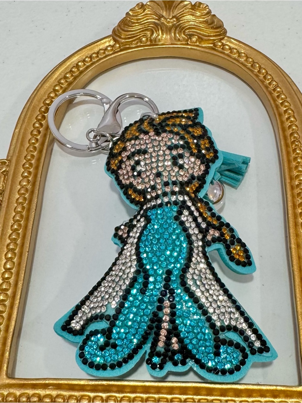 New Turquoise Princess Keychain